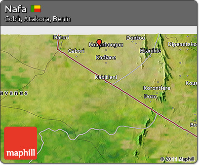 Satellite 3D Map of Nafa