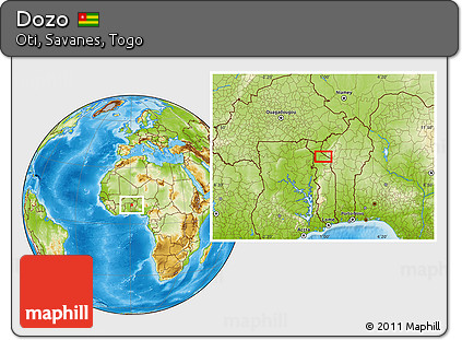 Physical Location Map of Dozo