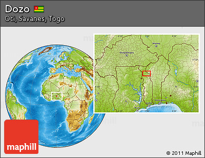 Physical Location Map of Dozo