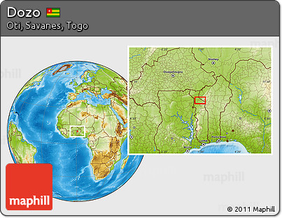 Physical Location Map of Dozo