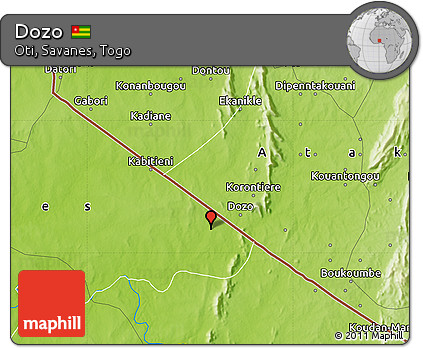 Physical Map of Dozo