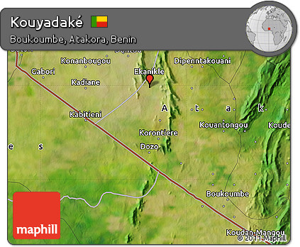 Satellite Map of Kouyadaké