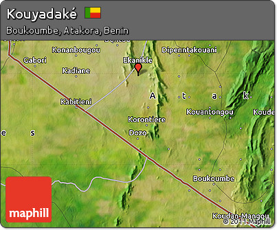 Satellite Map of Kouyadaké