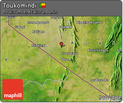 Satellite Map of Toukomindi