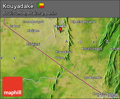 Satellite Map of Kouyadaké