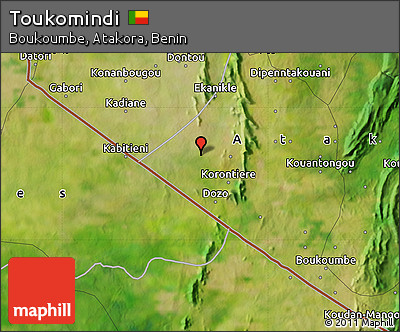 Satellite Map of Toukomindi