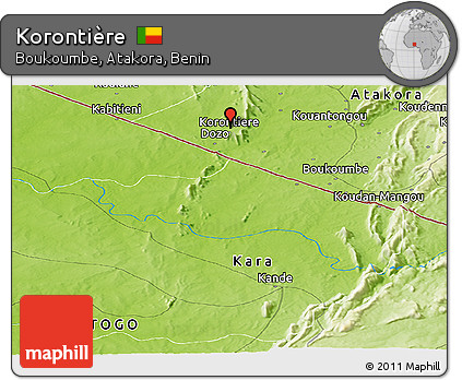Physical Panoramic Map of Korontière