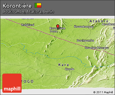 Physical Panoramic Map of Korontière