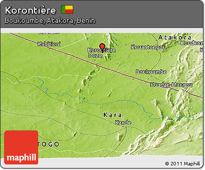 Physical Panoramic Map of Korontière