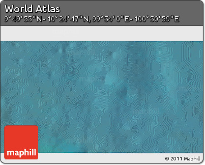 Satellite 3D Map of the Area around 10° 7' 21" N, 100° 22' 30" E