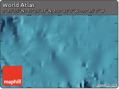 Satellite Map of the Area around 10° 7' 21" N, 100° 13' 29" W