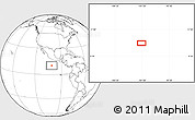 Blank Location Map of the area around 10° 7' 21" N, 101° 4' 29" W
