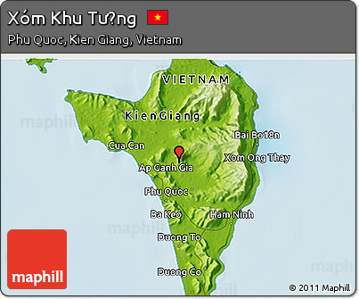 Physical 3D Map of Xóm Khu Tượng