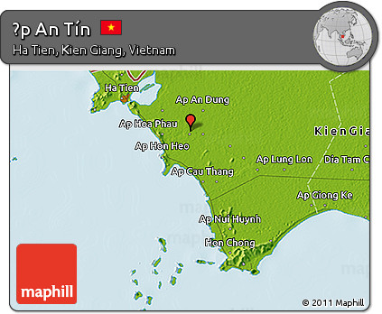 Physical 3D Map of Ấp An Tín
