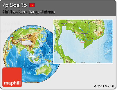 Physical Location Map of Ấp Soa Ảo