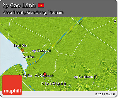 Physical 3D Map of Ấp Cao Lãnh