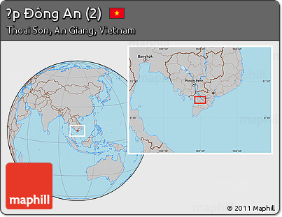 Gray Location Map of Ấp Ðông An (2)