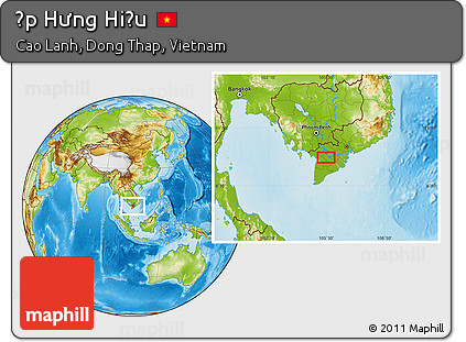 Physical Location Map of Ấp Hưng Hiếu