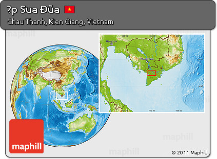 Physical Location Map of Ấp Sua Ðũa