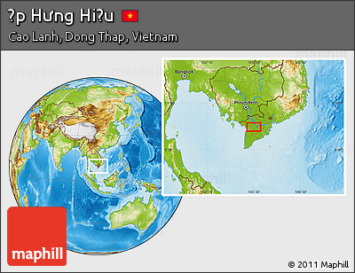 Physical Location Map of Ấp Hưng Hiếu