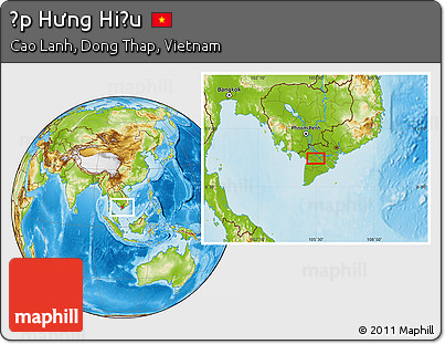Physical Location Map of Ấp Hưng Hiếu