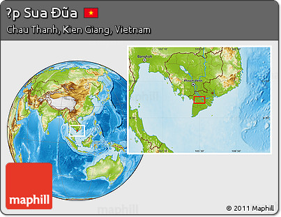 Physical Location Map of Ấp Sua Ðũa