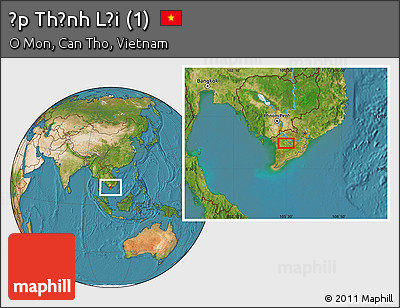 Satellite Location Map of Ấp Thạnh Lợi (1)