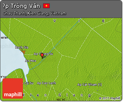 Physical Map of Ấp Trông Văn