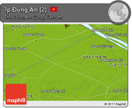 Physical Panoramic Map of Ấp Ðông An (2)