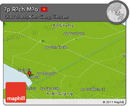 Physical Panoramic Map of Ấp Rạch Mẹo