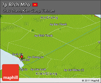 Physical Panoramic Map of Ấp Rạch Mẹo