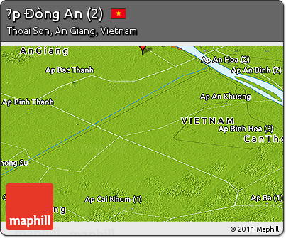 Physical Panoramic Map of Ấp Ðông An (2)