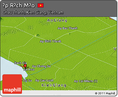 Physical Panoramic Map of Ấp Rạch Mẹo