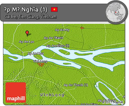 Physical 3D Map of Ấp Mỹ Nghĩa (1)