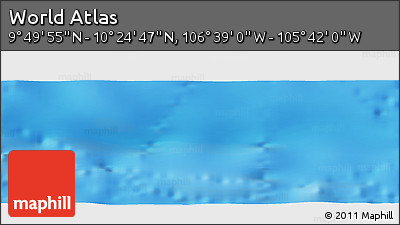 Shaded Relief Panoramic Map of the Area around 10° 7' 21" N, 106° 10' 30" W