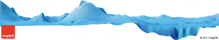 Shaded Relief Horizon Map of the Area around 10° 7' 21" N, 108° 43' 29" W Shaded Relief Horizon Map of the Area around 10° 7' 21" N, 108° 43' 29" W