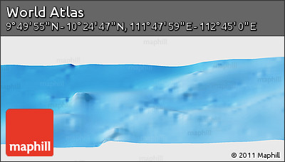 Physical Panoramic Map of the Area around 10° 7' 21" N, 112° 16' 30" E