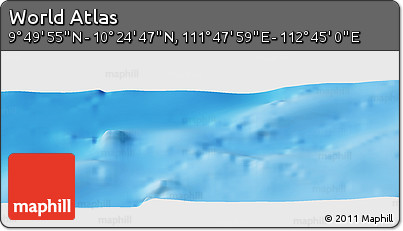 Physical Panoramic Map of the Area around 10° 7' 21" N, 112° 16' 30" E