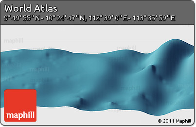 Satellite Panoramic Map of the Area around 10° 7' 21" N, 113° 7' 30" E