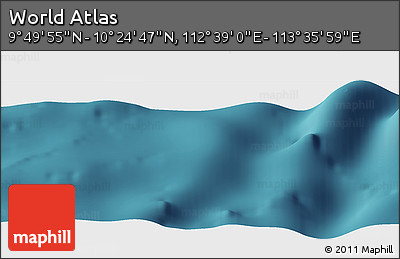 Satellite Panoramic Map of the Area around 10° 7' 21" N, 113° 7' 30" E