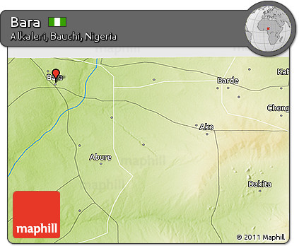 Physical 3D Map of Bara
