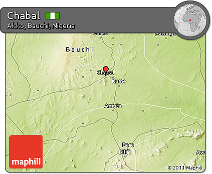 Physical 3D Map of Chabal