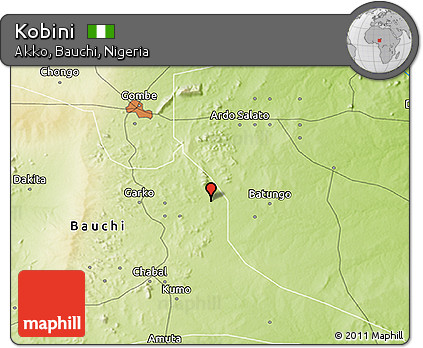 Physical 3D Map of Kobini