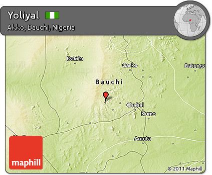 Physical 3D Map of Yoliyal