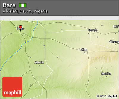 Physical 3D Map of Bara