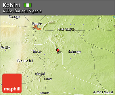 Physical 3D Map of Kobini