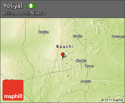 Physical 3D Map of Yoliyal