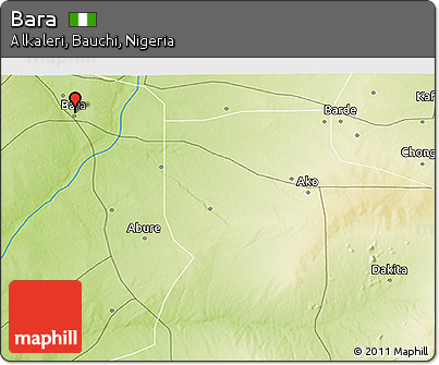 Physical 3D Map of Bara