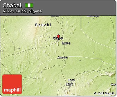 Physical 3D Map of Chabal