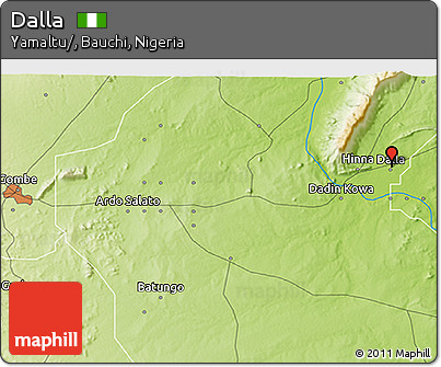 Physical 3D Map of Dalla